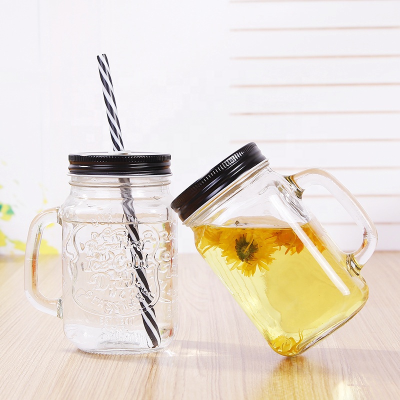 Different sizes black rings jar bathroom set 5 oz wide mouth mason jars for wholesales