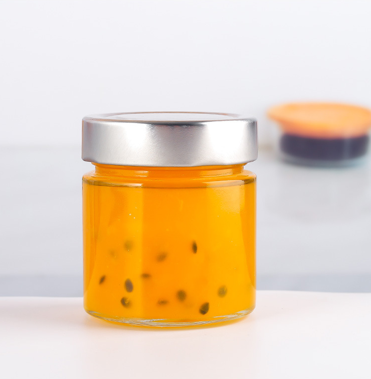 Different sizes food grade glass food storage 100ml 200ml 300ml 400ml 500ml bottles for chili sauce honey glass jar