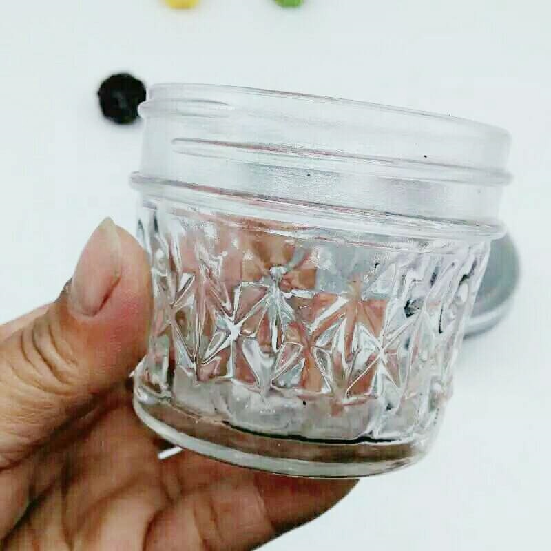 Different sizes jars glass led mason jar 8oz with custom logo