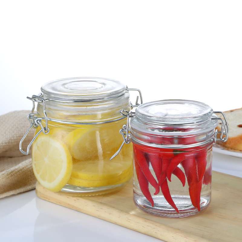 Direct Factory Sale Glassware Products Clip Top Glass Jar Volume 100Ml To 3800Ml
