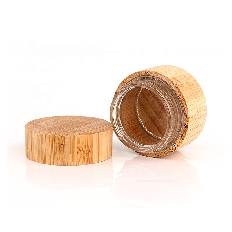 Direct Factory Supply Airtight Glass Storage Jar With Wooden Case And Lid