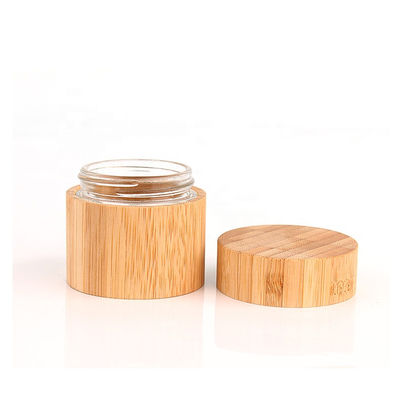 Direct Factory Supply Airtight Glass Storage Jar With Wooden Case And Lid