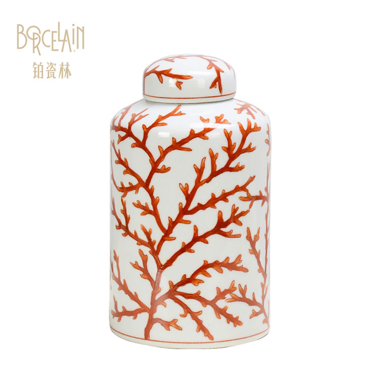 Direct factory wholesale storage ceramic jar with lid