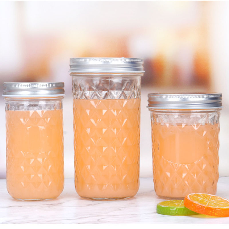Direct selling creative honey transparent jam jar and household canned bottle