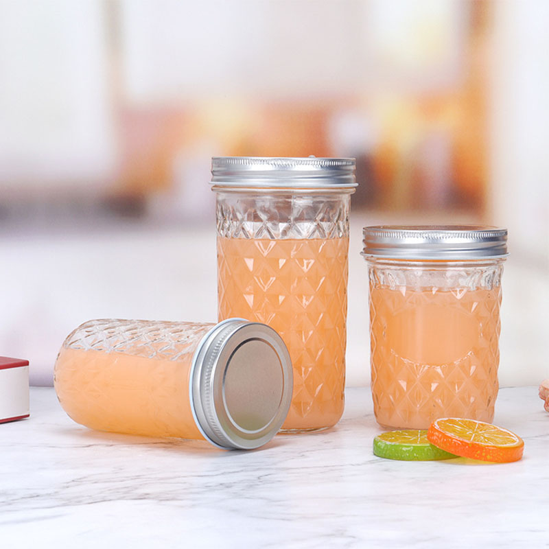 Direct selling creative honey transparent jam jar and household canned bottle