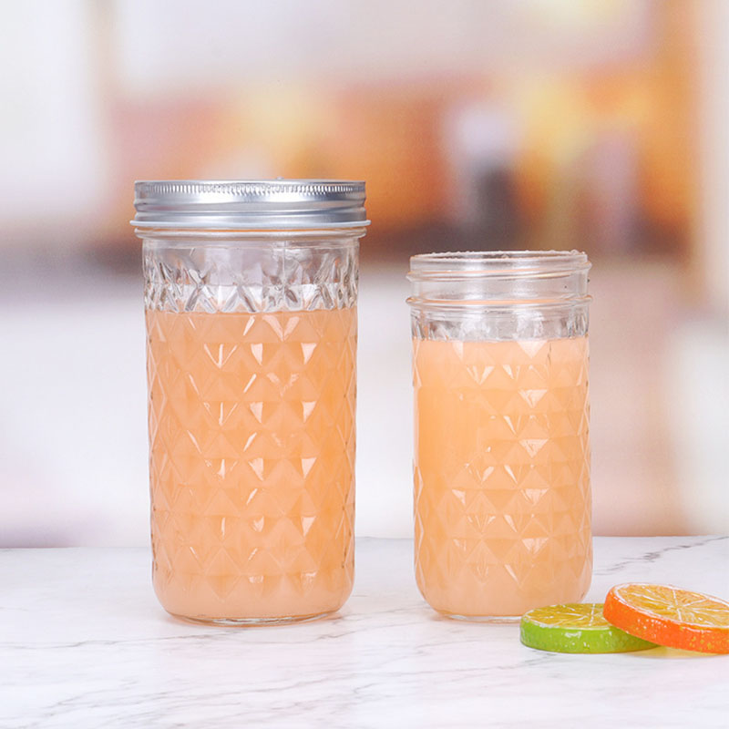 Direct selling creative honey transparent jam jar and household canned bottle