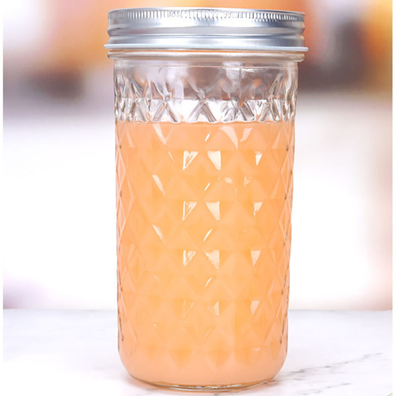 Direct selling creative honey transparent jam jar and household canned bottle