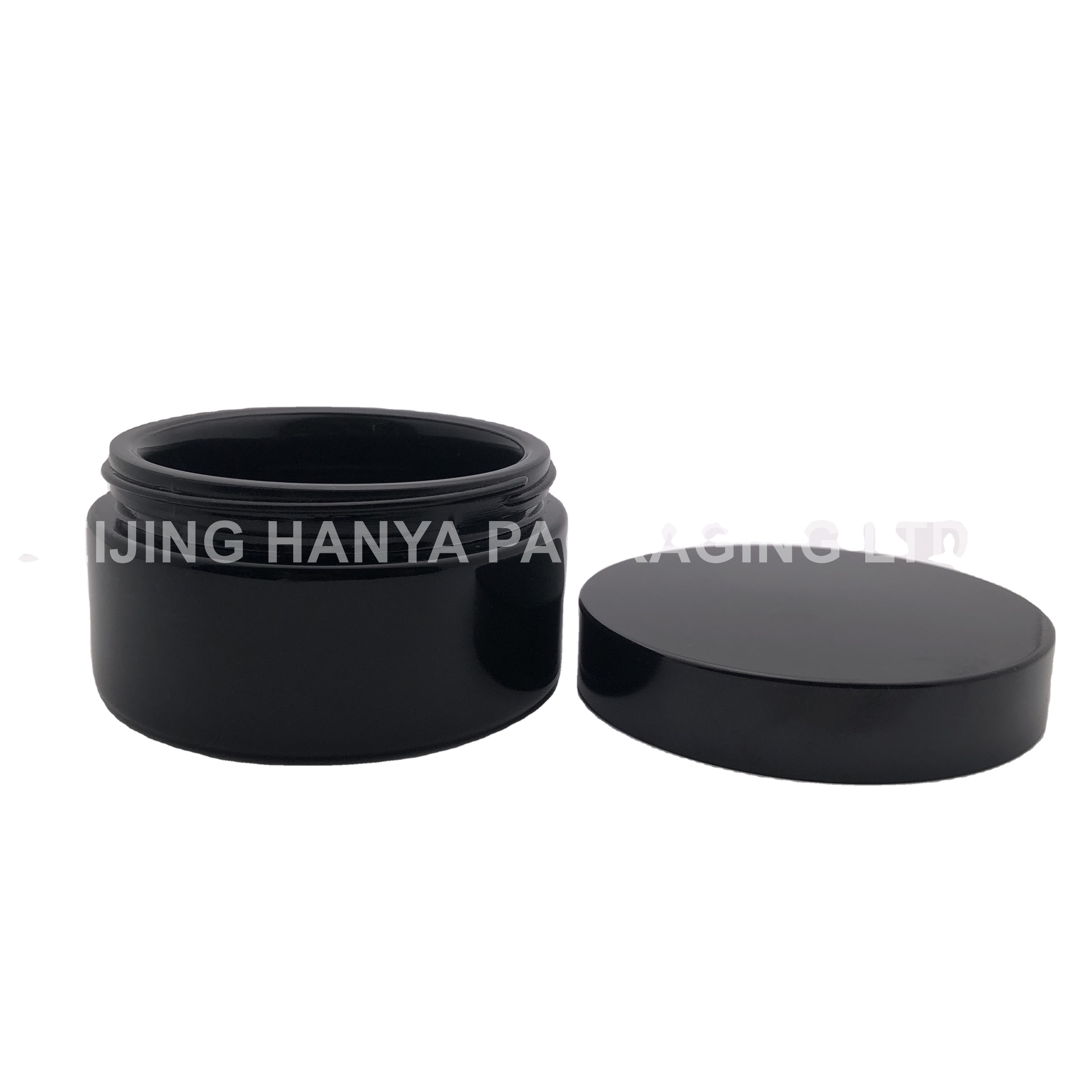 Discount Sale Black Cosmetic Glass Jar 5g 10g 20g 60g 100 ml