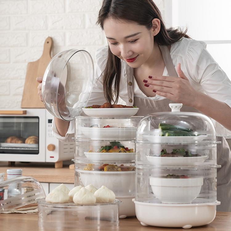 Dish cover kitchen plastic tray household dust cover dining table food cover household kitchen supplies