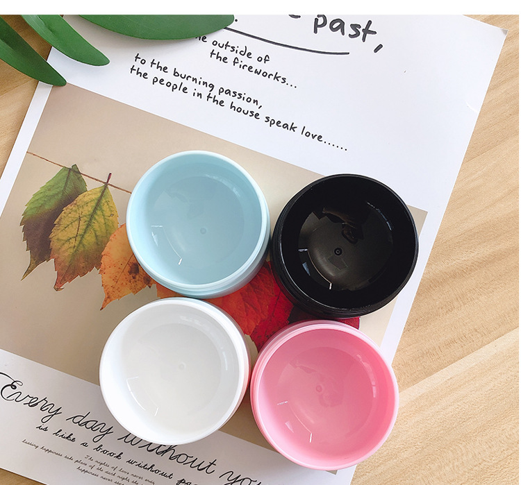Doubl Wall PP jar 5g 10 20 30 50 80g matt White black pink plastic cosmetic Vaselin cream jar container