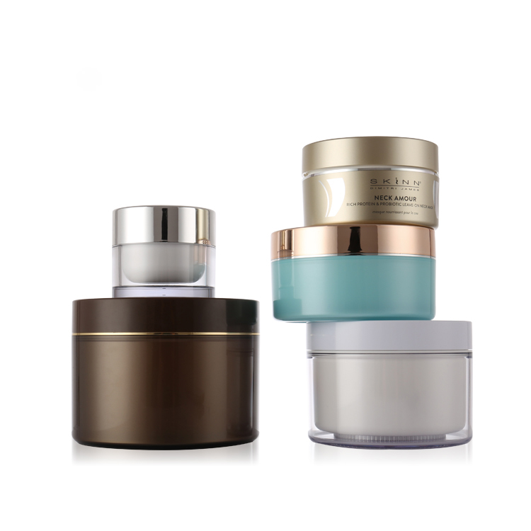 Double Wall 50g 100g  pp cream jar, pp plastic jar cosmetic jar seal