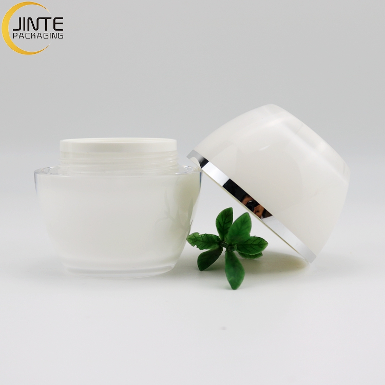 Double Wall Acrylic Cosmetic Packaging Cream Jars Lip Balm Container Jars 5g 15g 30g 50g 100g 200g