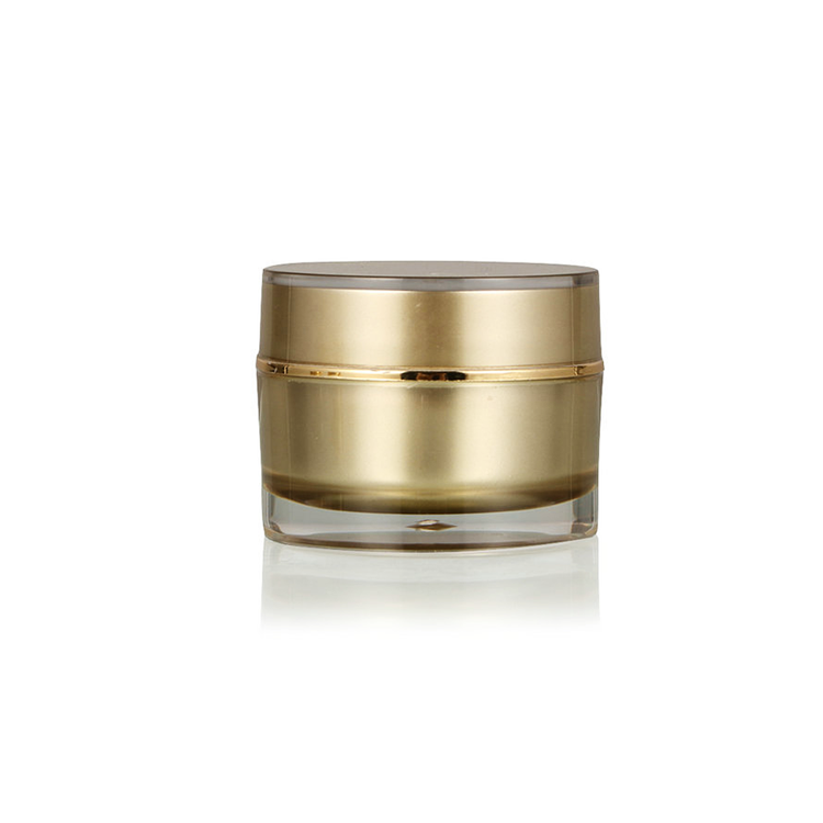 Double Wall Containers Cream Jar 5G 15G 20G 50G Gold Acrylic Jar