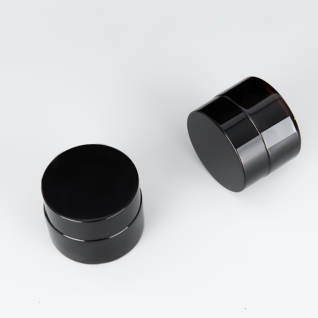 Double Wall Design 5g 30g 50g glass Bamboo Cosmetic Container For Skin Cream Care
