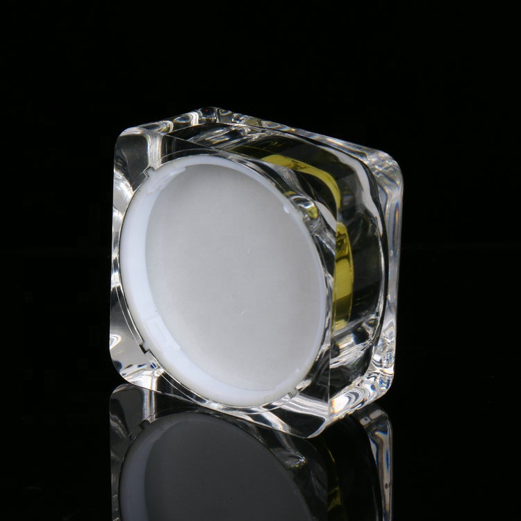 Double Wall Eco-friendly Refillable Wide Mouth Empty Cosmetic Containers Plastic Cream Jar