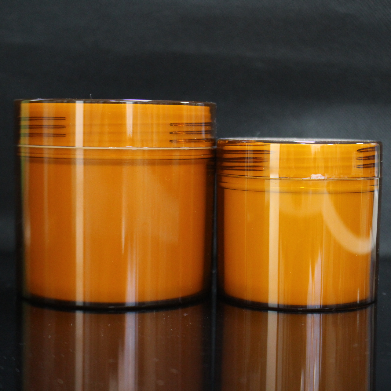 Double Wall Eco-friendly Refillable Wide Mouth PET Body Butter Empty Cosmetic Containers Plastic Cream Jar