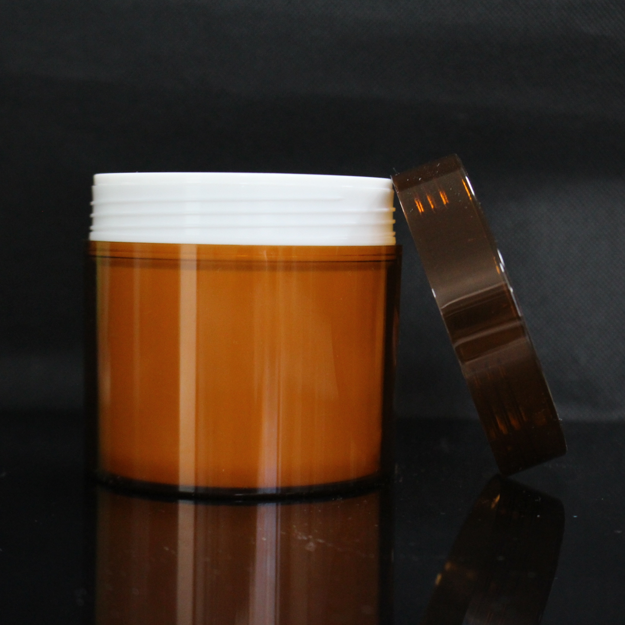 Double Wall Eco-friendly Refillable Wide Mouth PET Body Butter Empty Cosmetic Containers Plastic Cream Jar