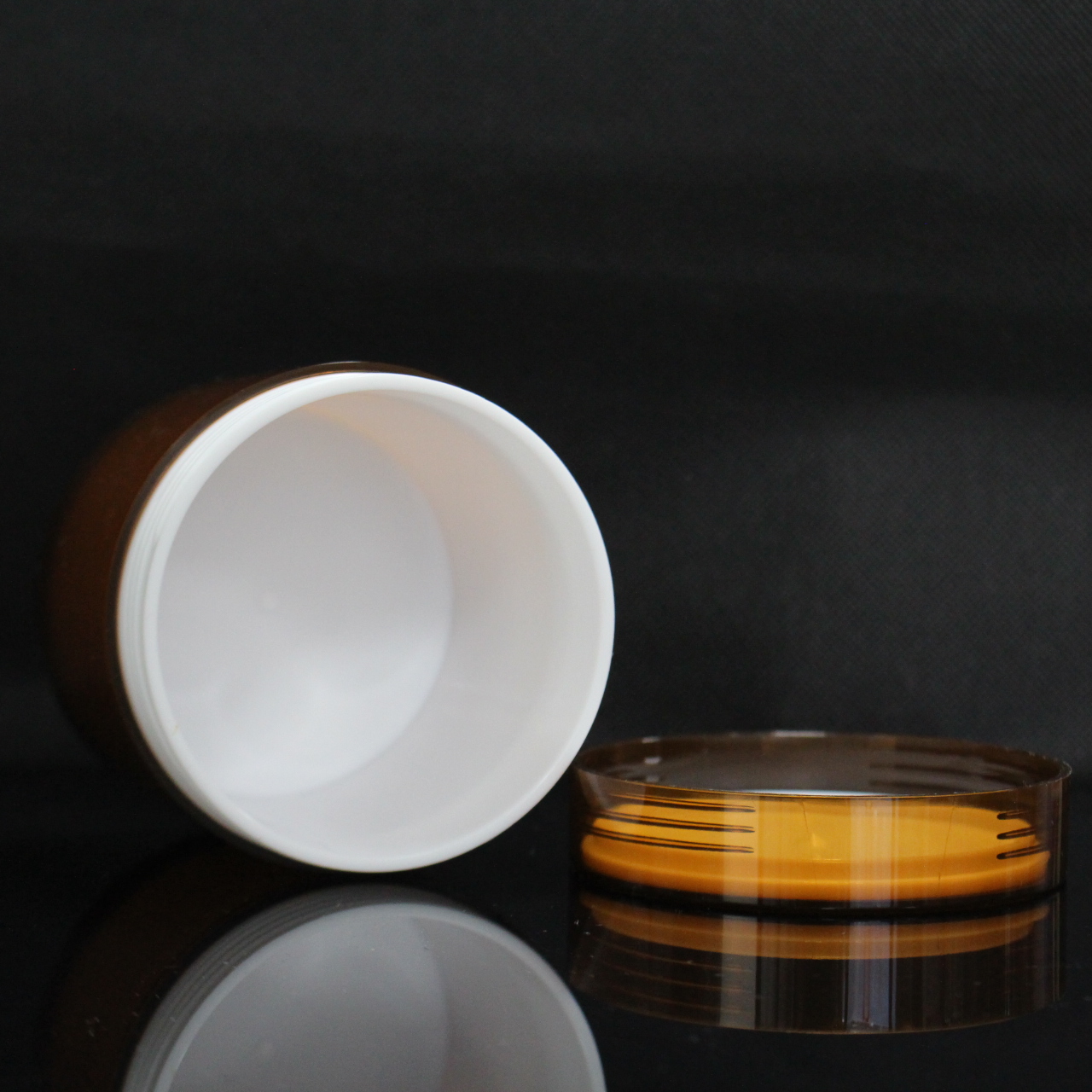 Double Wall Eco-friendly Refillable Wide Mouth PET Body Butter Empty Cosmetic Containers Plastic Cream Jar