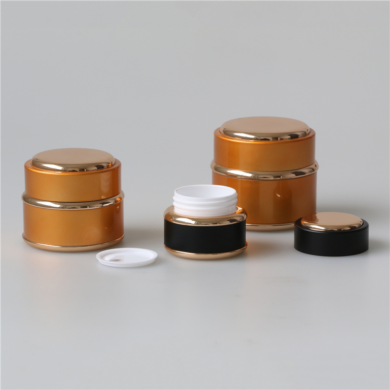 Double layer thick wall cream jar luxury serum container high end cream jar