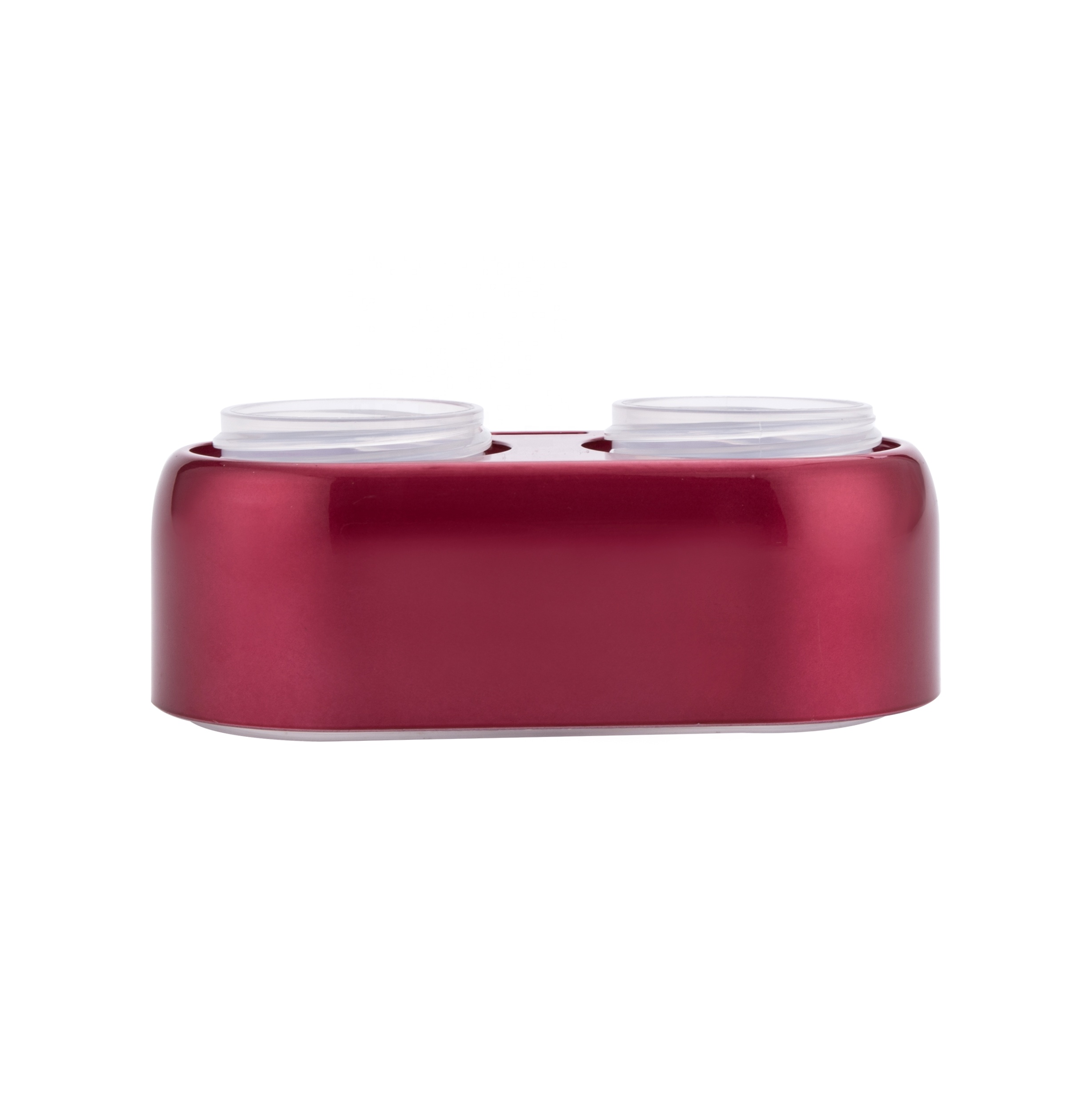 Double wall 12g*2 Red cosmetic packaging jar containers