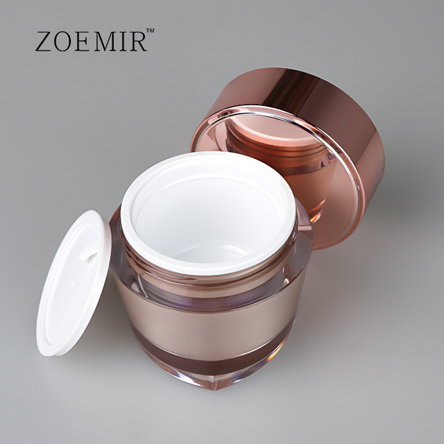 Double wall Cream Packaging Jar plastic skin care cream jars facial masks cream jar