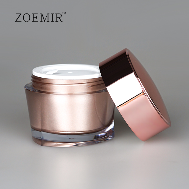 Double wall Cream Packaging Jar plastic skin care cream jars facial masks cream jar