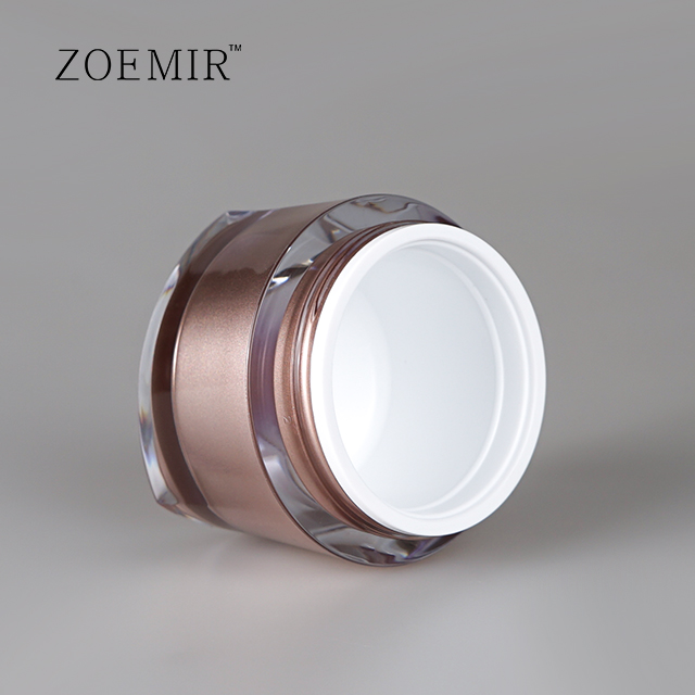 Double wall Cream Packaging Jar plastic skin care cream jars facial masks cream jar