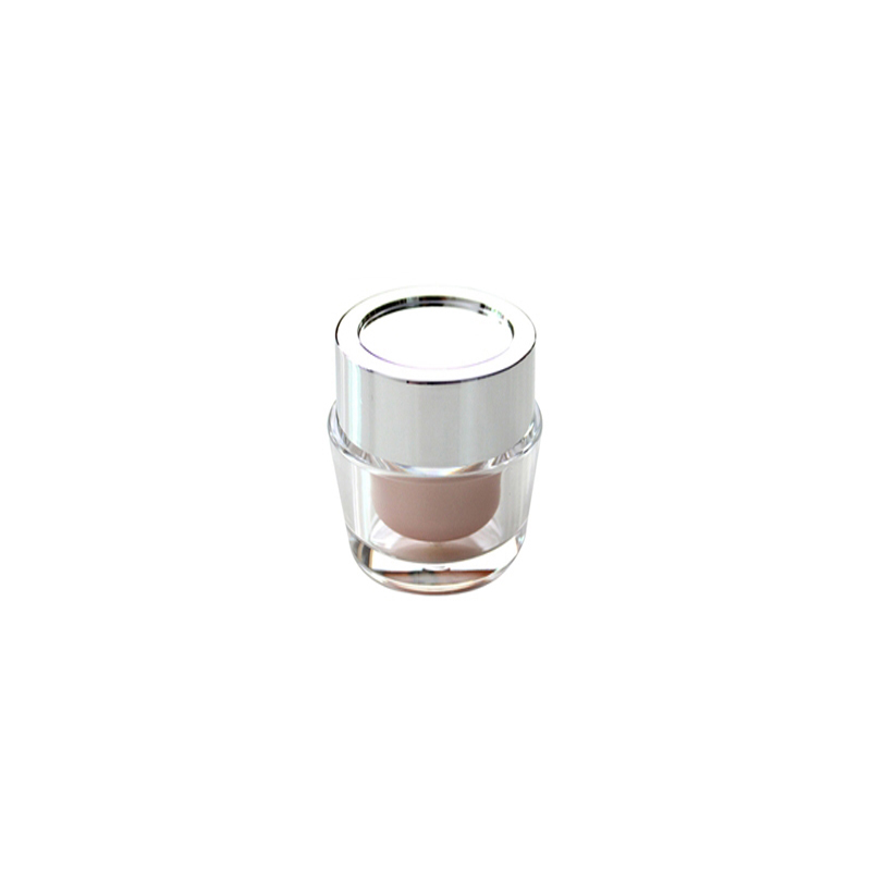 Double wall acrylic cosmetic cone shape cream jar 30g 50g 100g