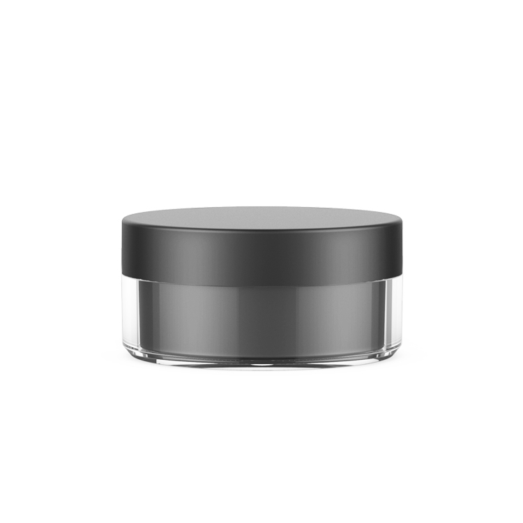 Double wall acrylic round hair care cream jar skincare jar packaging