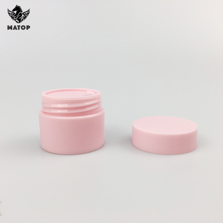 Double wall matte plastic cosmetics face cream empty jar packaging