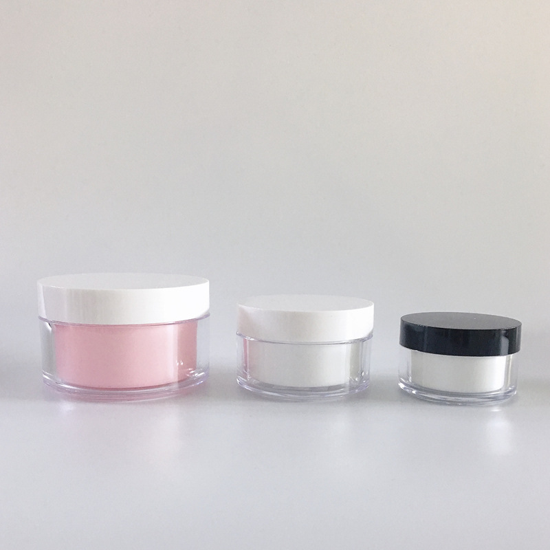 Double wall plastic jar with cap PP cosmetic cream mask jar skin care plastic jar 100g 120g 200g 250g