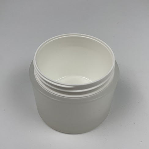Double wall water transfer printing bamboo style lid 150g skin care cream plastic jar