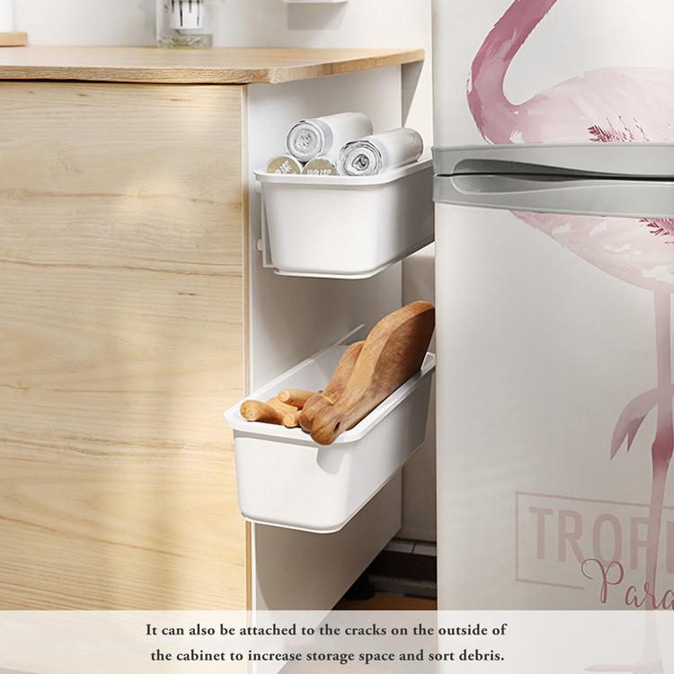 Drawer type cabinet storage rack wall hanging spice shelf free punching household kitchen sink shelf kitchen tools