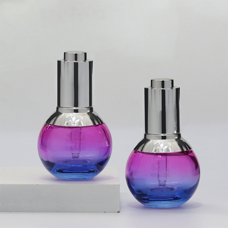 Dreamy purple gift glass essential oil dropper bottle