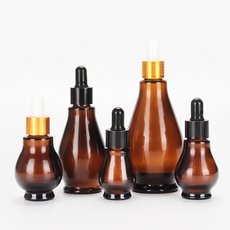 Drop Amber Glass Bottle Brown Dropper Pipette Dripping Bottles Essential Oil Bottles