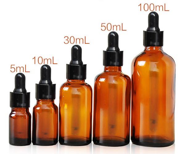 Dropper Bottle 5ml  10ml 30ml 50ml 100ml 1oz 2oz 4oz 16oz 32oz Boston Round Glass dropper bottles with dropper