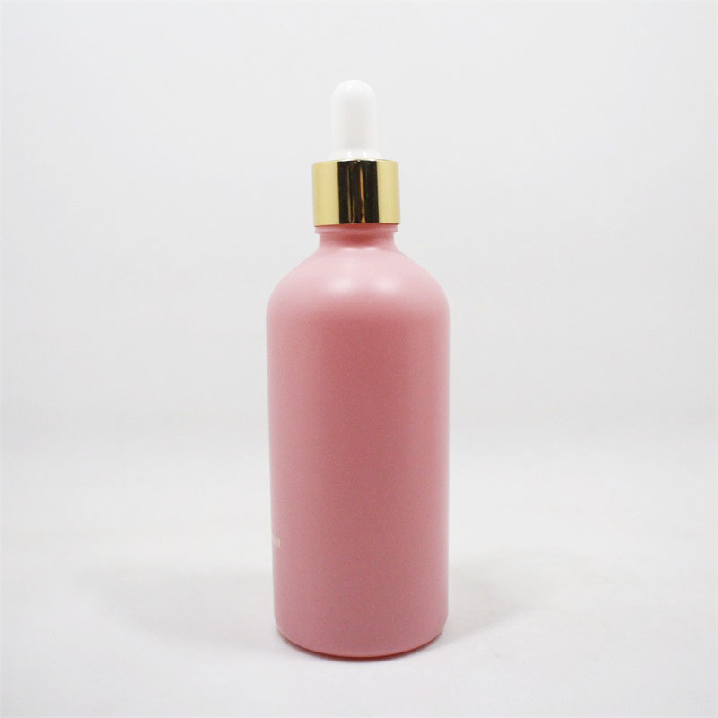 Dropper Bottle black white gold Screw Cap Glass Bottle Clear Blue Amber Green emballage cosmetique