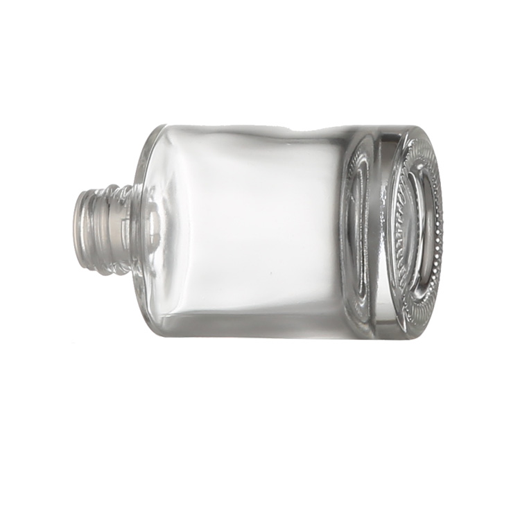 Dropper Cap Oem 59ml Serum Thick Bamboo Clear Glass Essential Oil Bottles