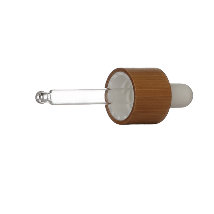 Dropper Cap Oem 59ml Serum Thick Bamboo Clear Glass Essential Oil Bottles