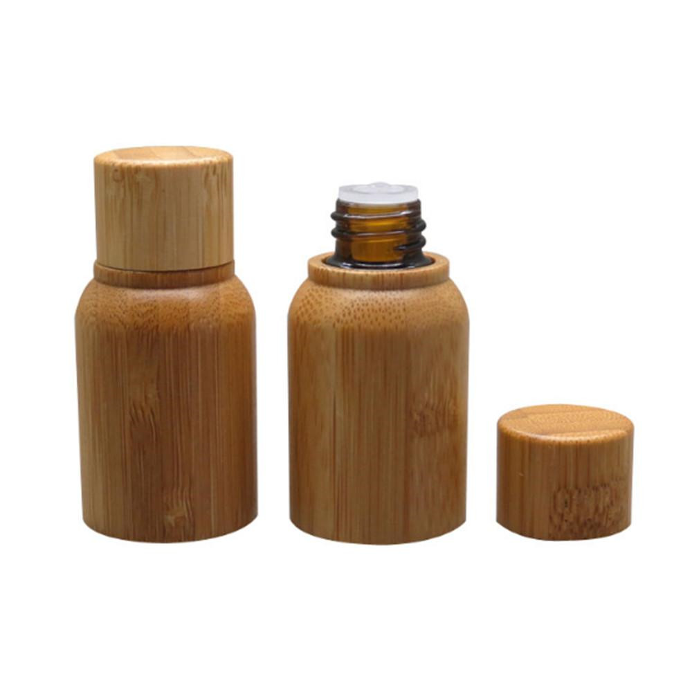 Dropper Cap Perfume Jar Dropper Bottle Custom 15ml 30ml 50ml 100ml Bamboo /spray Head Bamboo /essential Oil Serum Vacuum Bamboo
