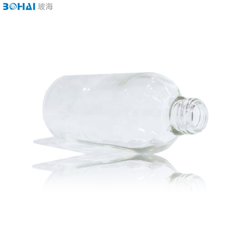 Dropper Oil Bottle Style Clear Glass with Rubber Aluminum Cap 100ml New Essential Oil Screen Printing Personal Care