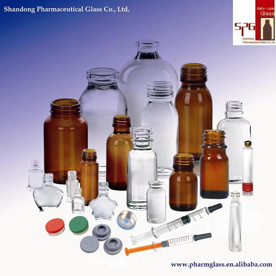 Dropper glass bottle