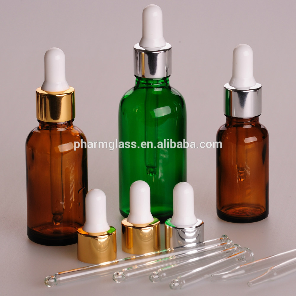 Dropper glass bottle