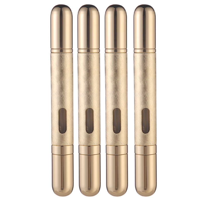 Dual Use Empty Refillable 10ml Aluminum Bottle 5ml Pocket Spray Perfume Atomizers&5ml Metal Leakproof Roller Parfum Oil Bottle
