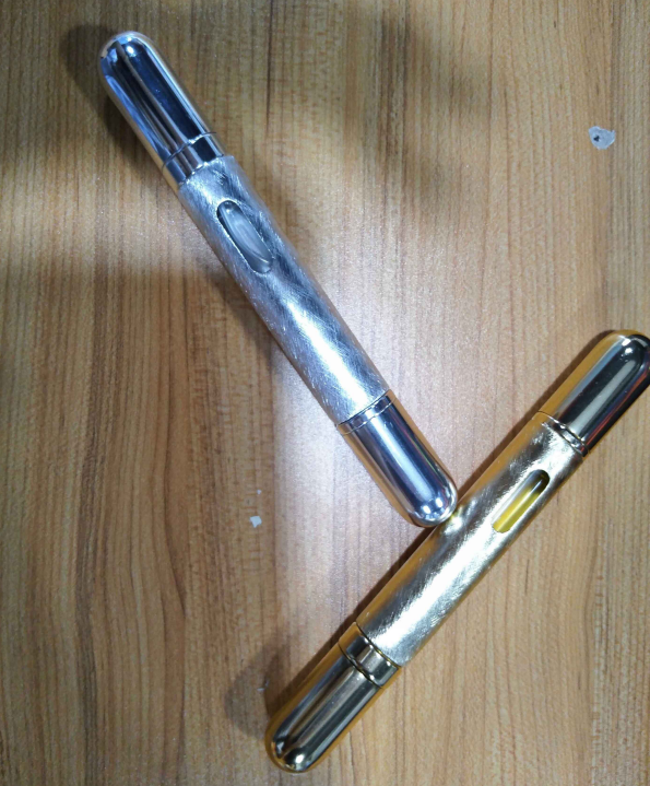Dual Use Empty Refillable 10ml Aluminum Bottle 5ml Pocket Spray Perfume Atomizers&5ml Metal Leakproof Roller Parfum Oil Bottle