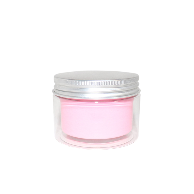 Dual wall 100g PET Hair Conditioner Packaging Jar Plastic Cosmetic Jar Skin Care Body Cream Plastic Cosmetic aluminum lid