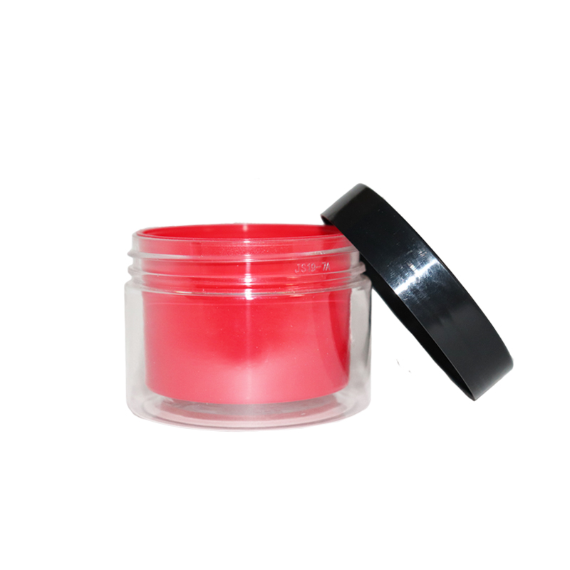 Dual wall 100g PET Hair Conditioner Packaging Jar Plastic Cosmetic Jar Skin Care Body Cream Plastic Cosmetic aluminum lid