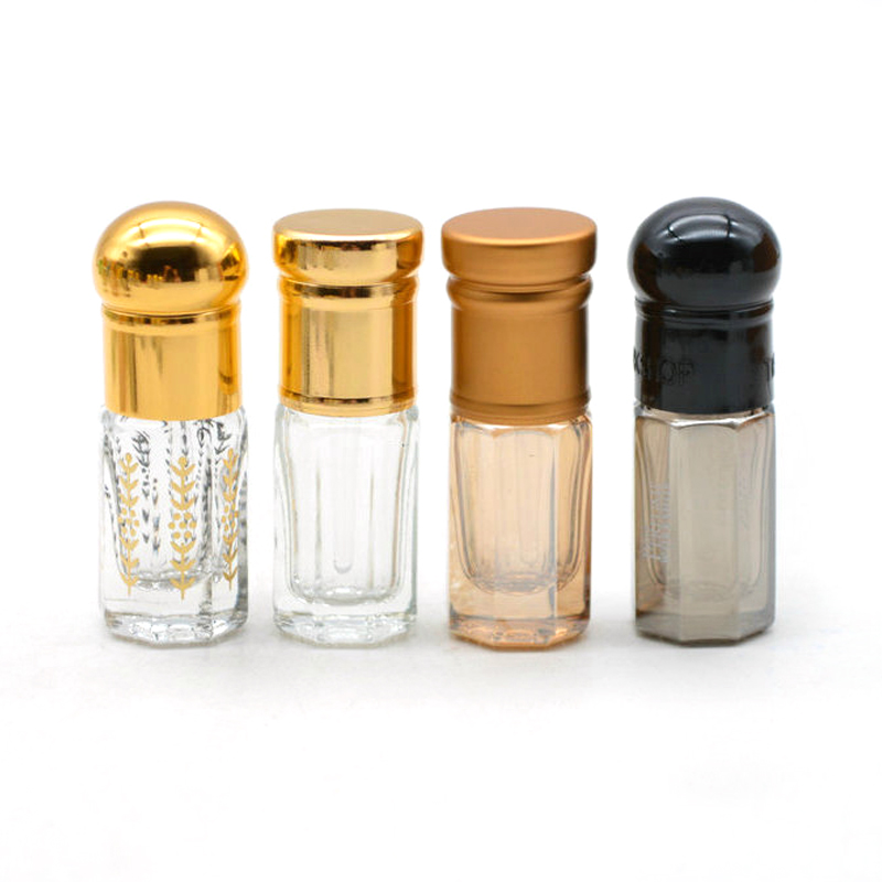 Dubai 3ml 6ml 9ml 12ml Attar Oud Bottle Essential Oil Perfume Glass Bottle With Stick