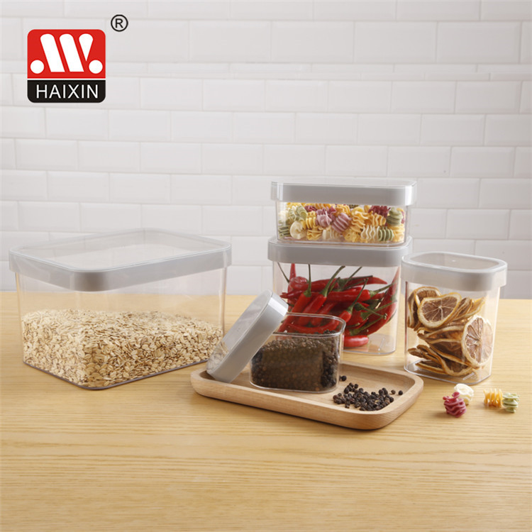 Durable And High Quality wholesale plastic canisters sets with lid for the kitchen storage