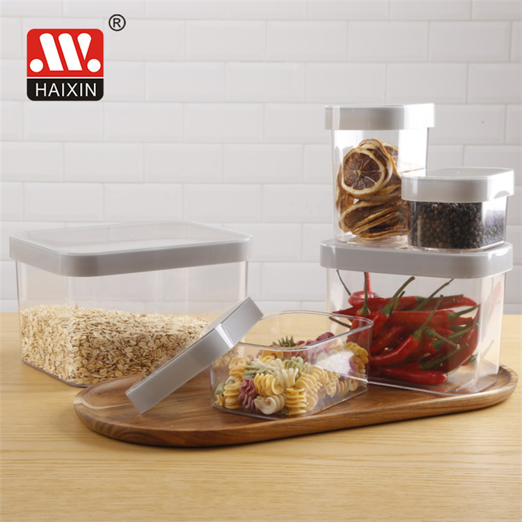 Durable And High Quality wholesale plastic canisters sets with lid for the kitchen storage